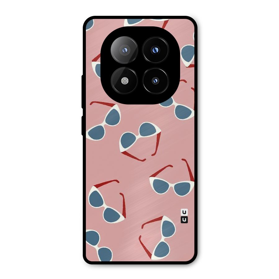 Cool Shades Pattern Metal Back Case for Redmi Note 14 Pro Plus 5G
