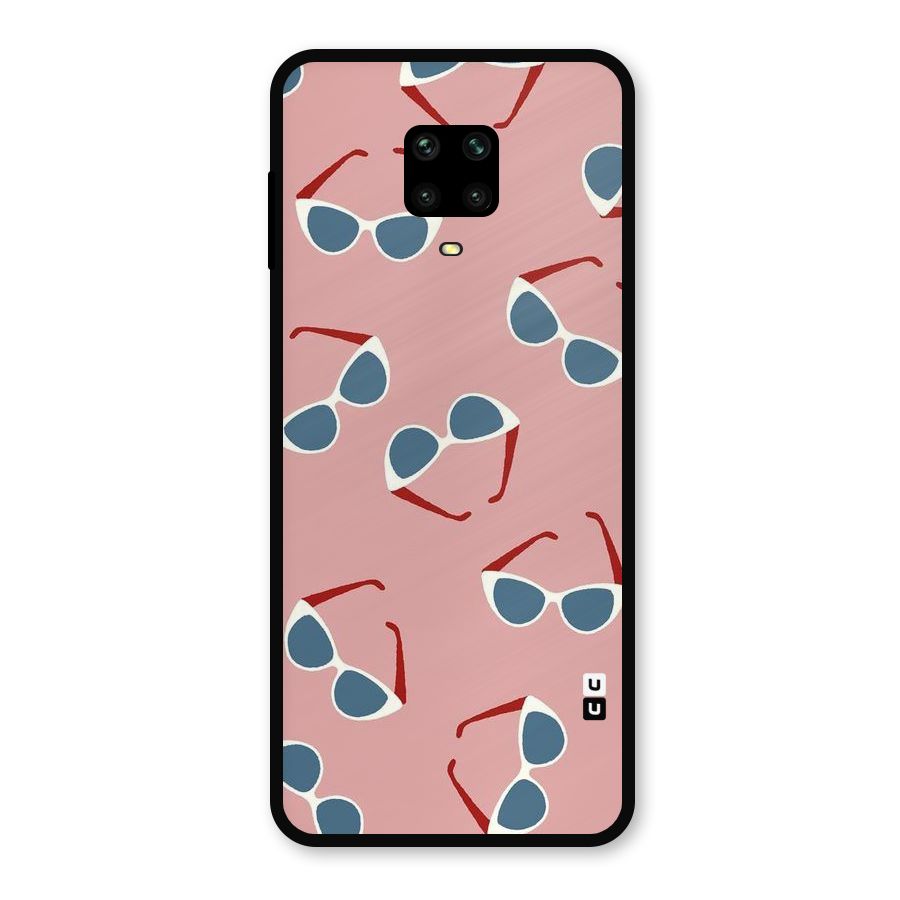 Cool Shades Pattern Metal Back Case for Redmi Note 9 Pro