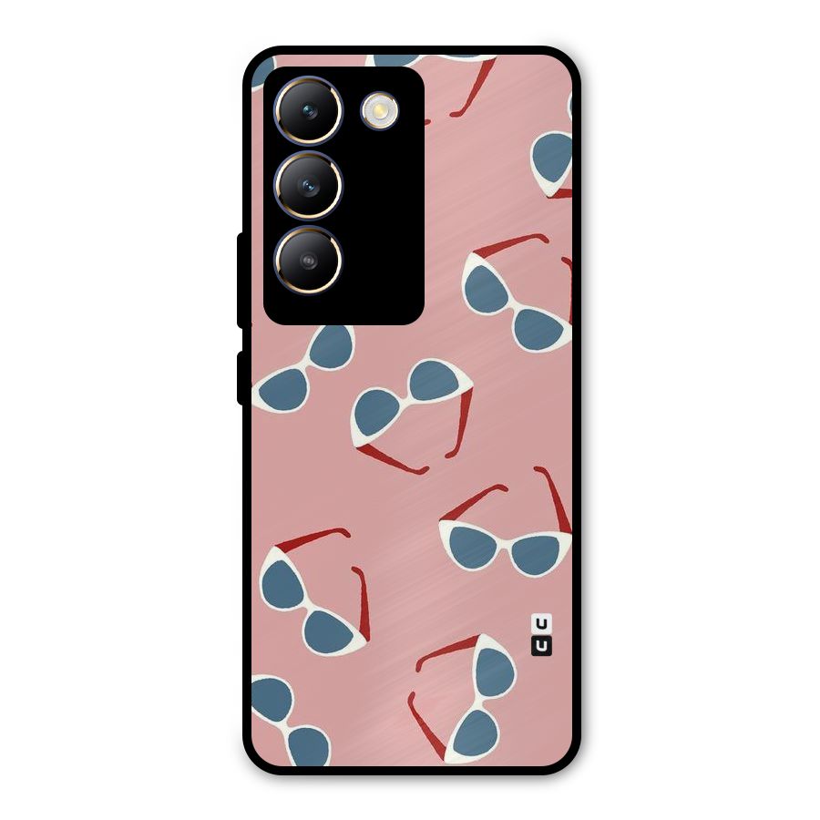 Cool Shades Pattern Metal Back Case for Vivo T3 5G