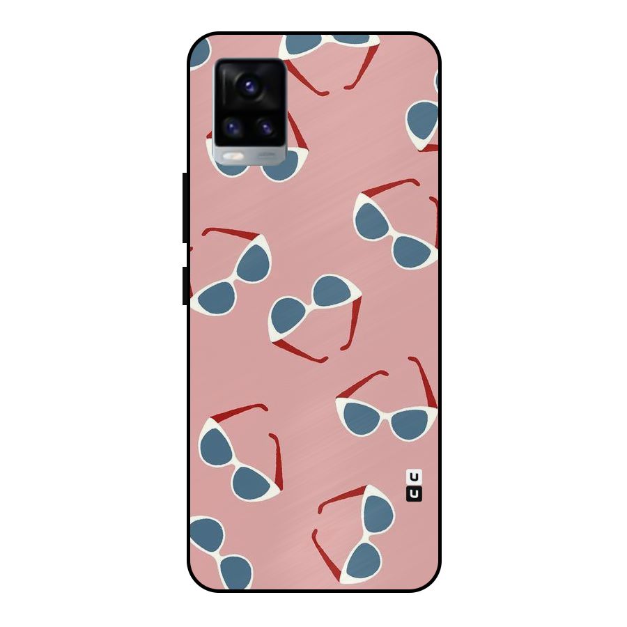 Cool Shades Pattern Metal Back Case for Vivo V20 2021