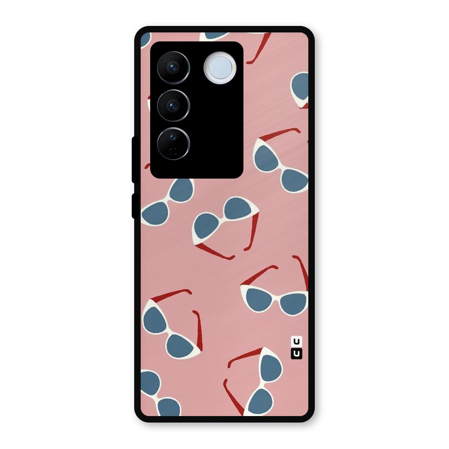 Cool Shades Pattern Metal Back Case for Vivo V27