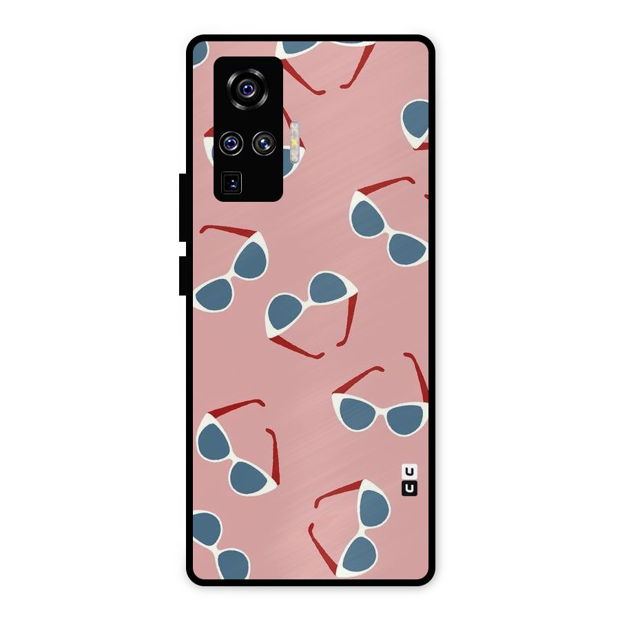 Cool Shades Pattern Metal Back Case for Vivo X50 Pro