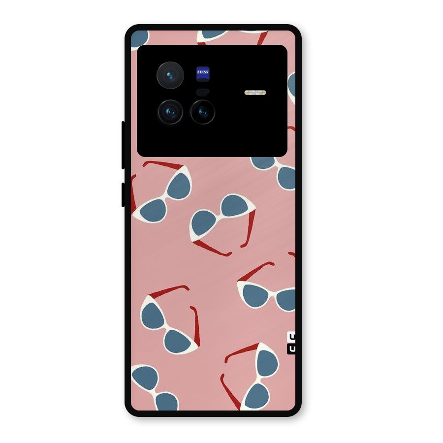 Cool Shades Pattern Metal Back Case for Vivo X80