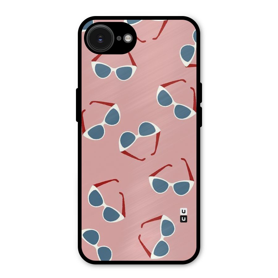 Cool Shades Pattern Metal Back Case for iPhone 16e