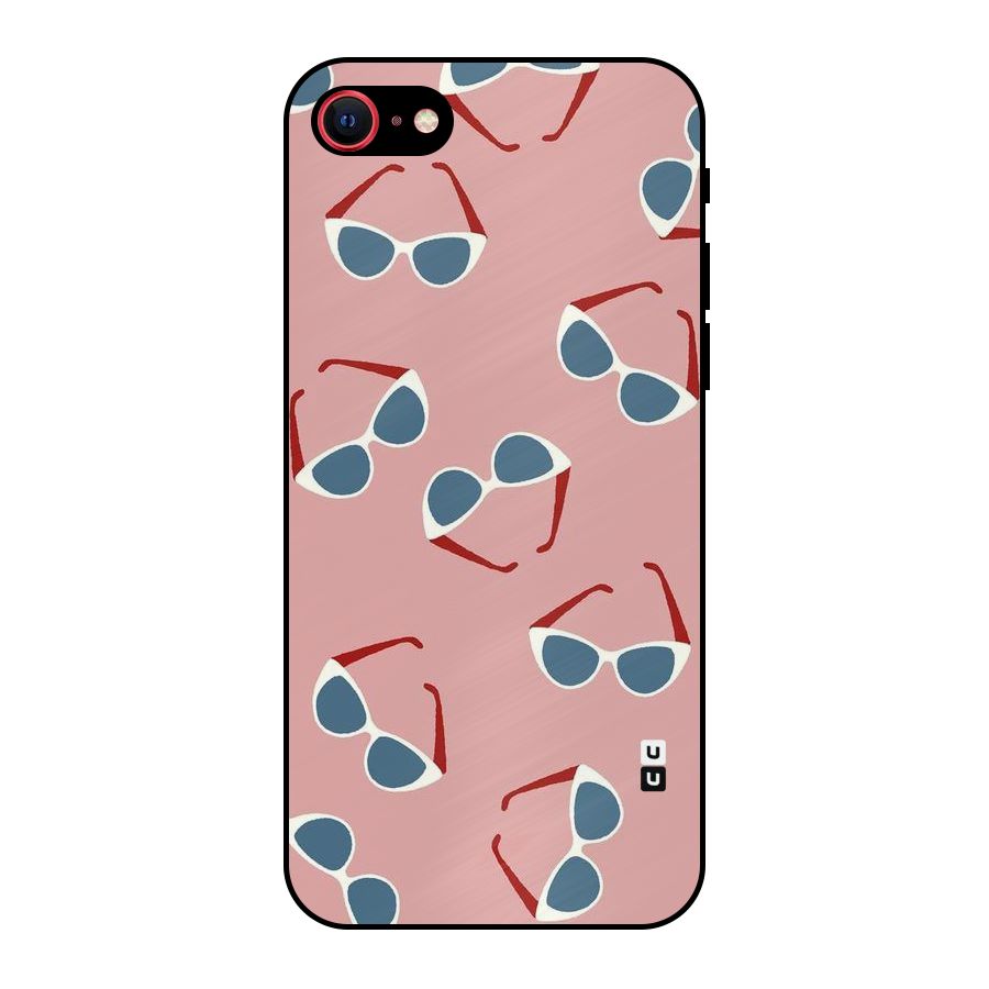 Cool Shades Pattern Metal Back Case for iPhone SE 2022