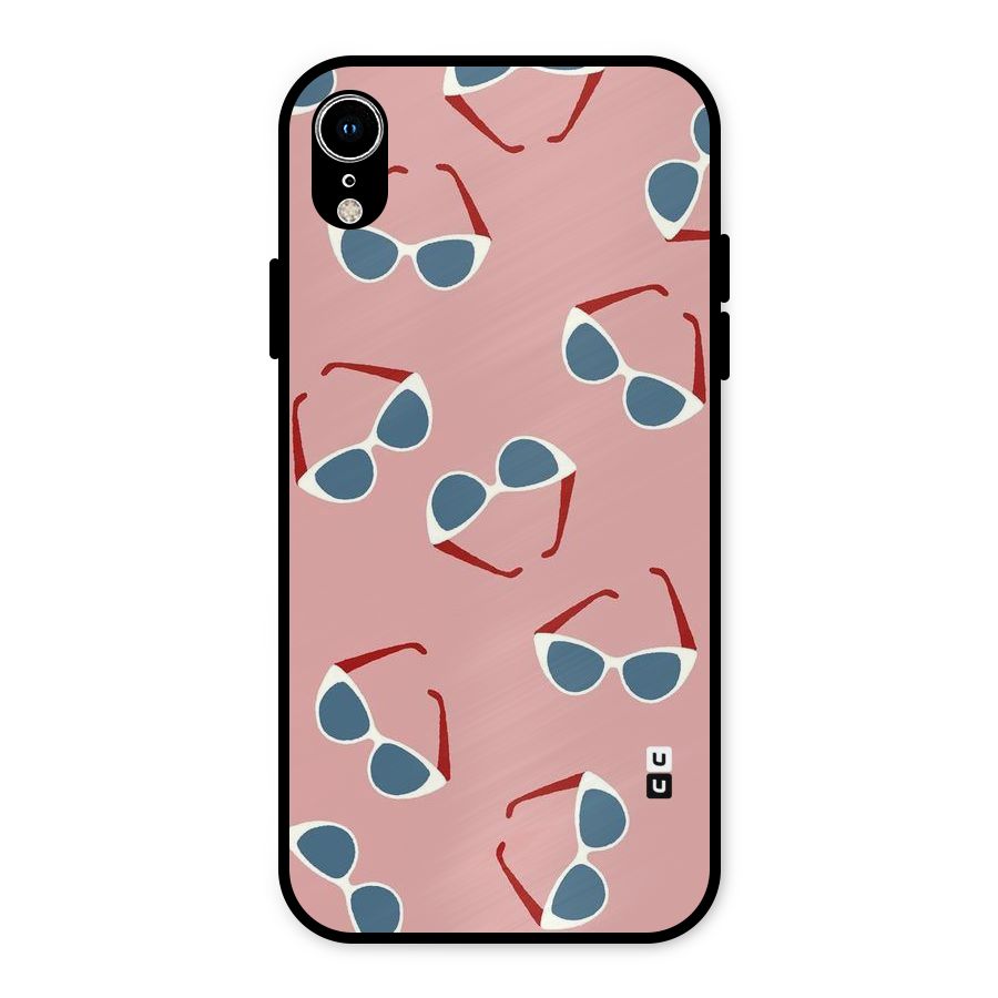 Cool Shades Pattern Metal Back Case for iPhone XR