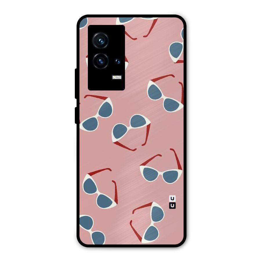 Cool Shades Pattern Metal Back Case for iQOO 9 5G