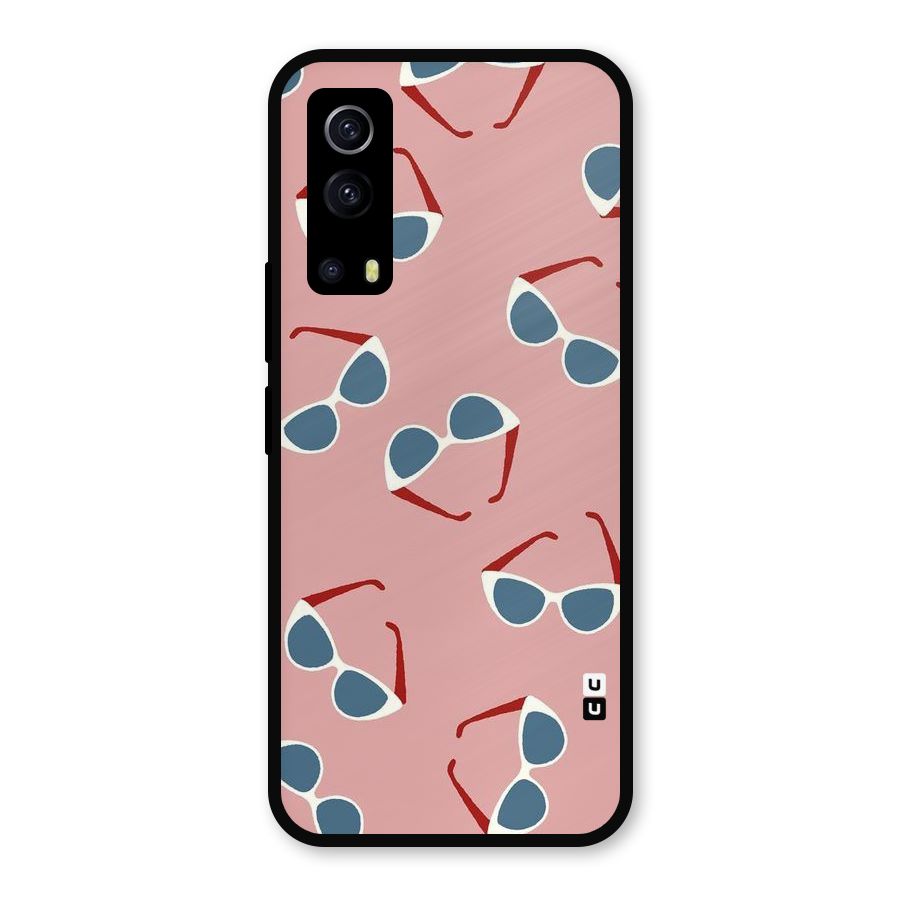 Cool Shades Pattern Metal Back Case for iQOO Z3