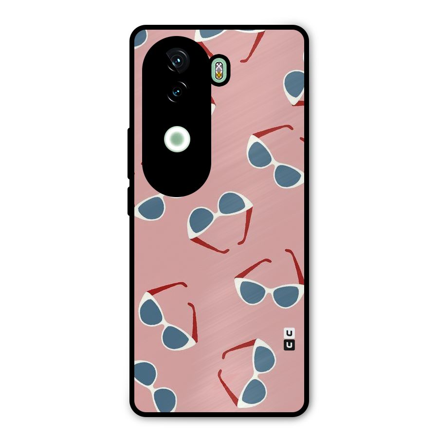 Cool Shades Pattern Metal Back Case for iQOO Z9s