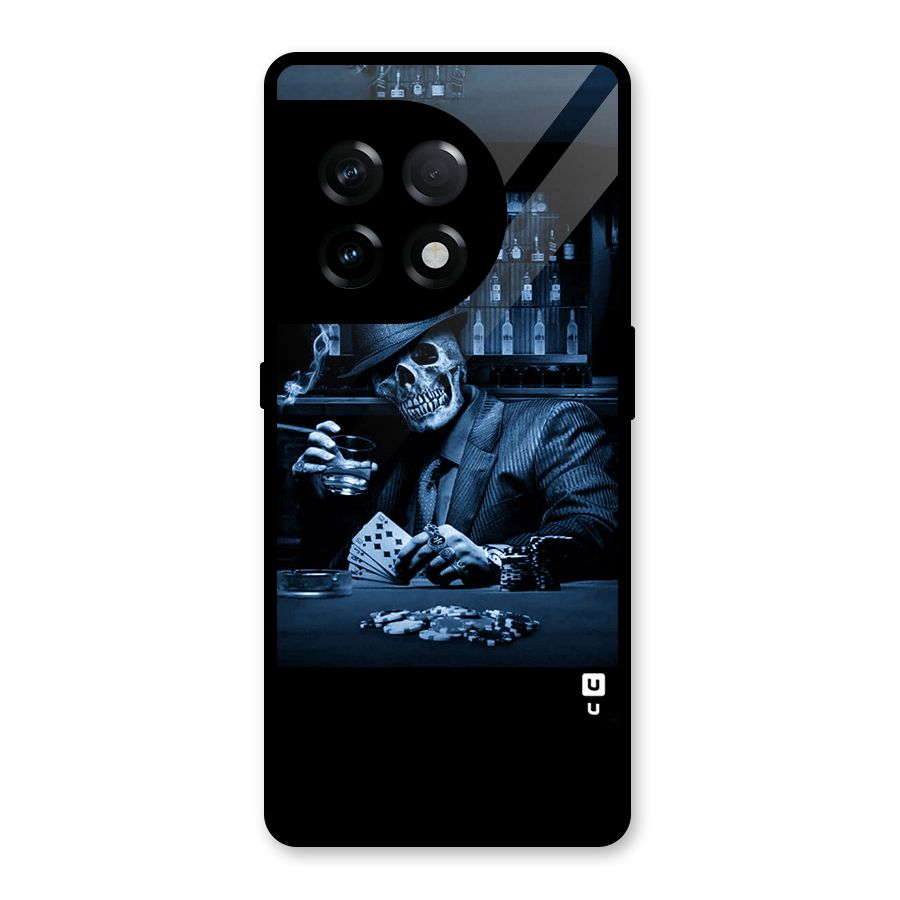 Cool Skull Cards Glass Back Case for OnePlus 11R
