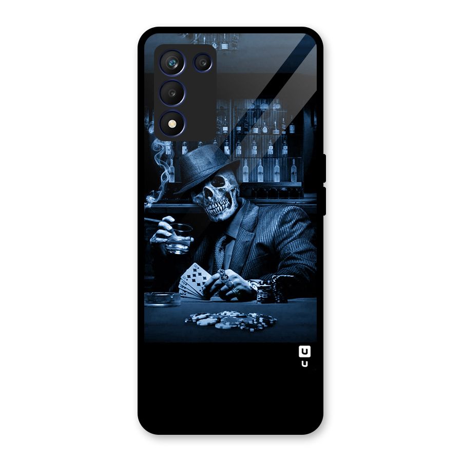 Cool Skull Cards Glass Back Case for Realme 9 5G Speed