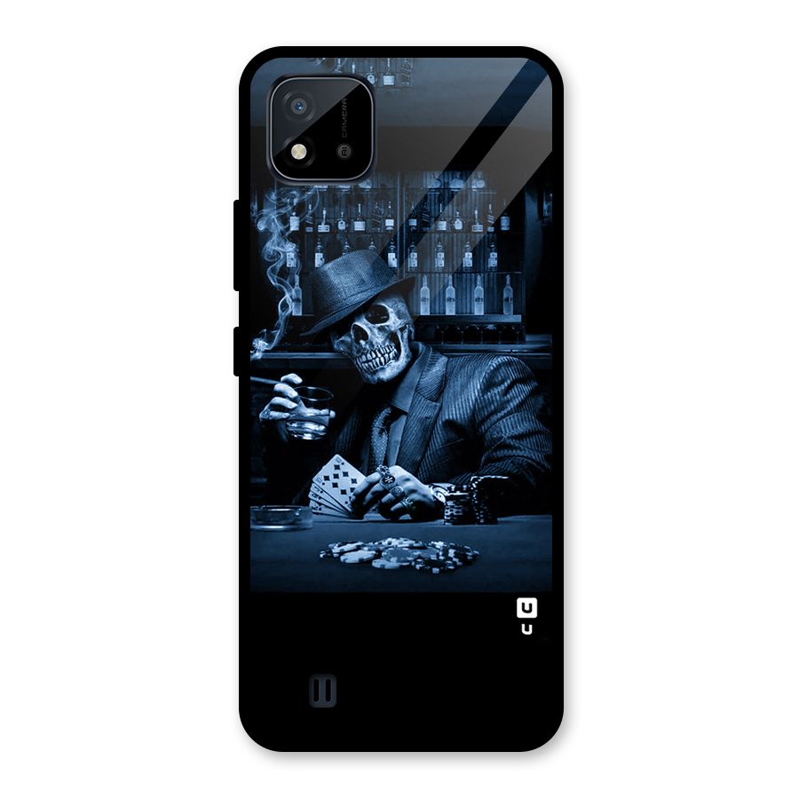 Cool Skull Cards Glass Back Case for Realme C11 2021