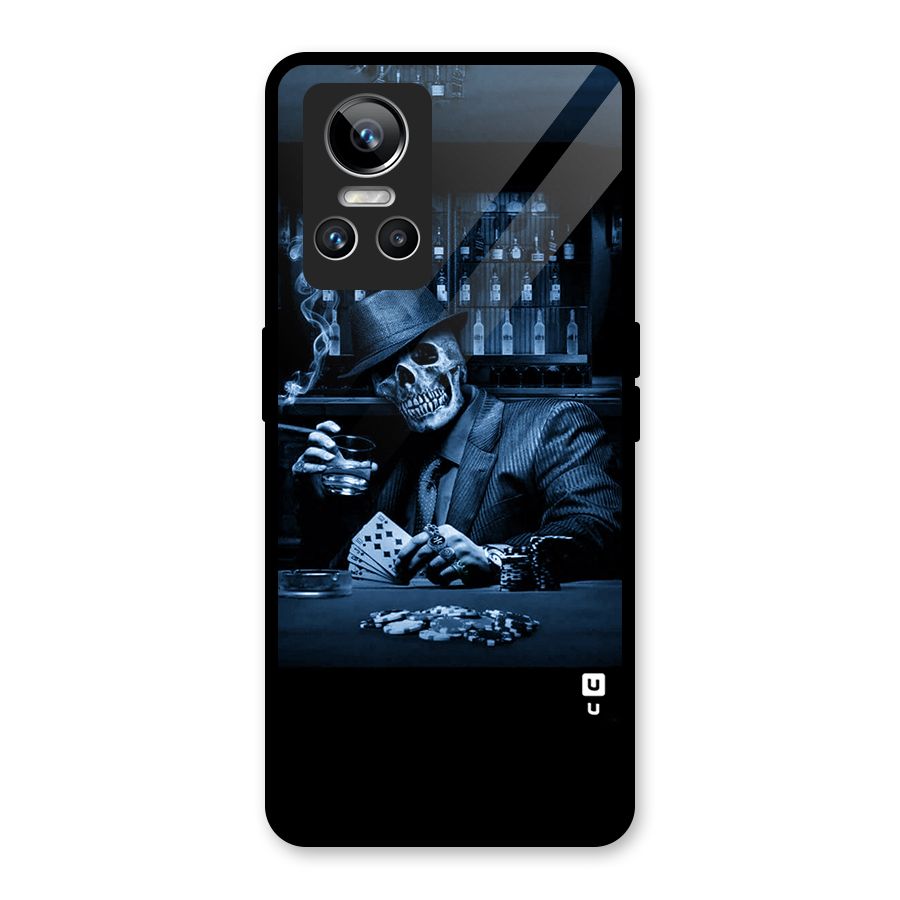Cool Skull Cards Glass Back Case for Realme GT Neo 3