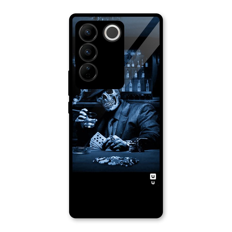 Cool Skull Cards Glass Back Case for Vivo V27