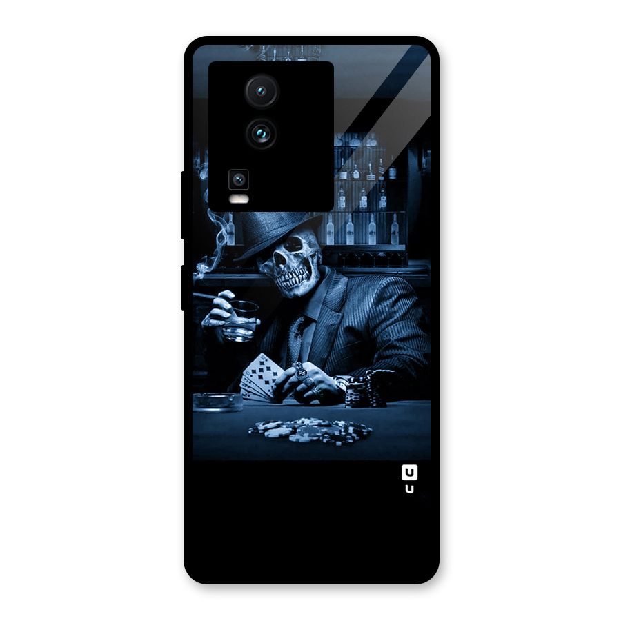 Cool Skull Cards Glass Back Case for Vivo iQOO Neo 7