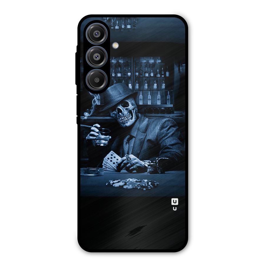 Cool Skull Cards Metal Back Case for Galaxy A16 5G