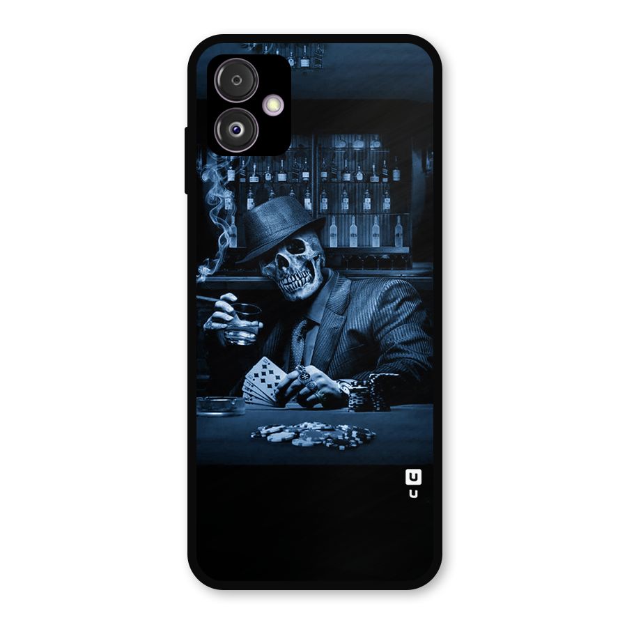 Cool Skull Cards Metal Back Case for Galaxy F14