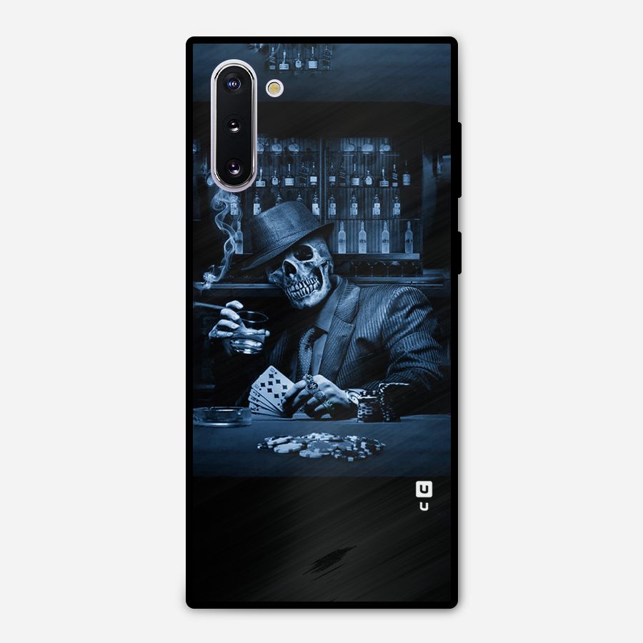 Cool Skull Cards Metal Back Case for Galaxy Note 10