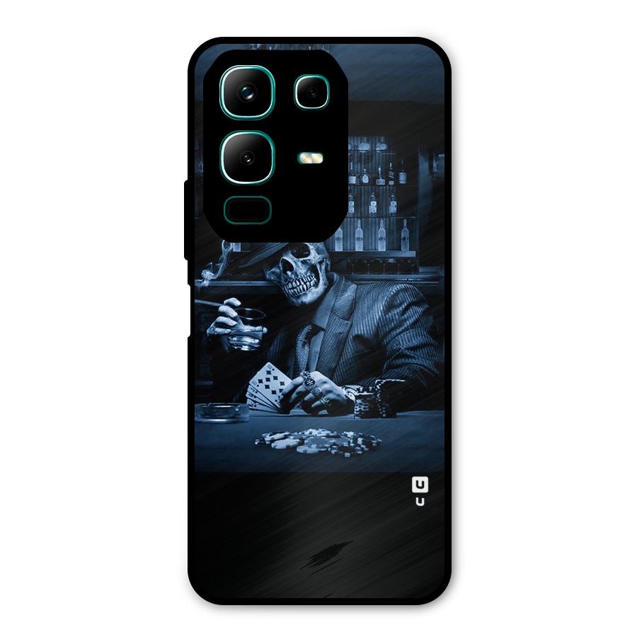 Cool Skull Cards Metal Back Case for Infinix Note 50x