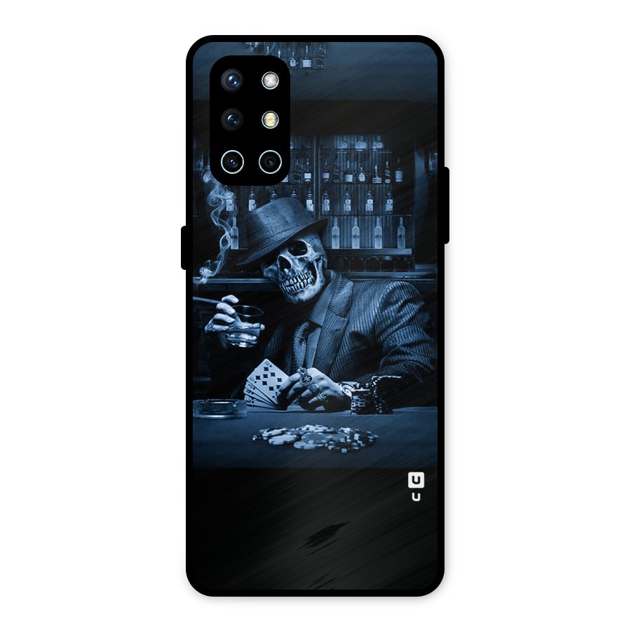 Cool Skull Cards Metal Back Case for OnePlus 9R