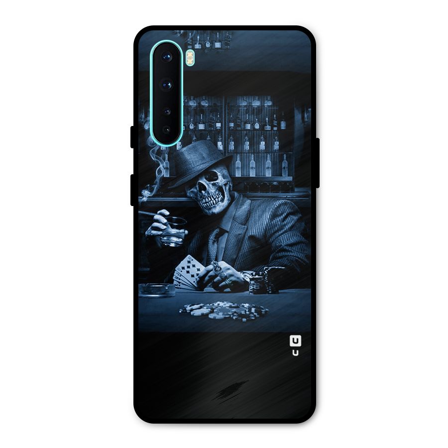 Cool Skull Cards Metal Back Case for OnePlus Nord