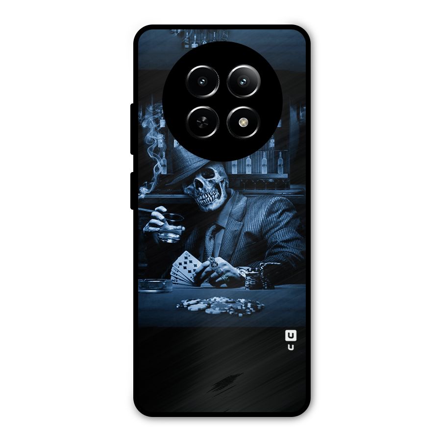 Cool Skull Cards Metal Back Case for Realme 12 5G
