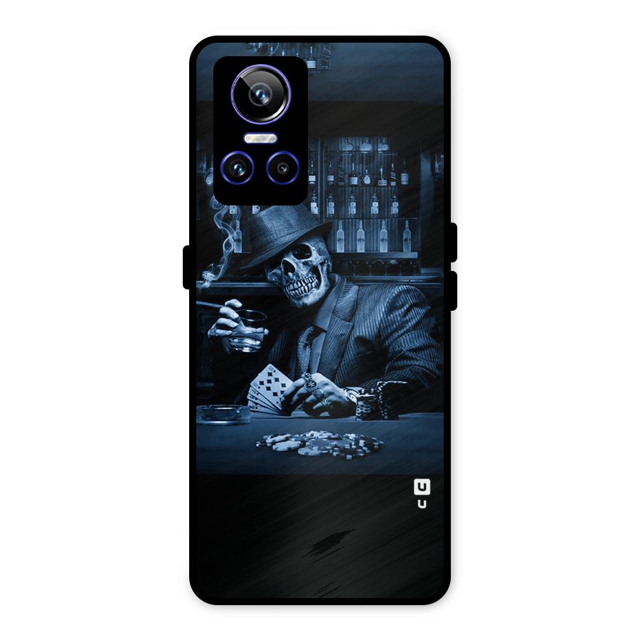Cool Skull Cards Metal Back Case for Realme GT Neo 3