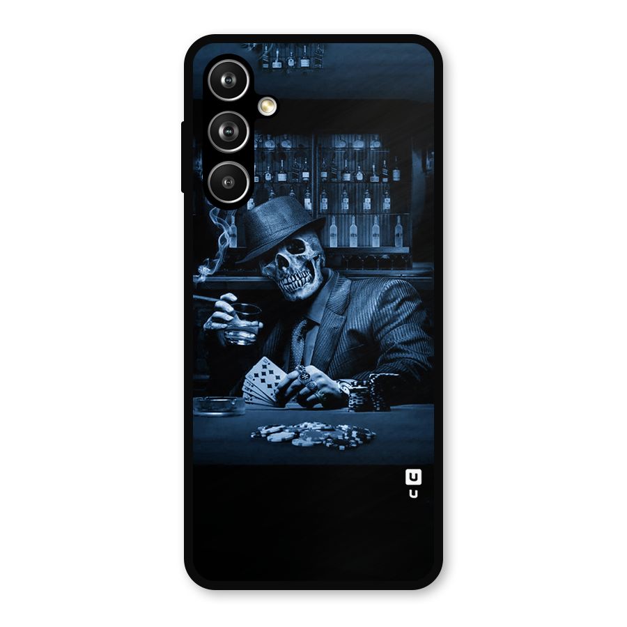 Cool Skull Cards Metal Back Case for Samsung Galaxy M54