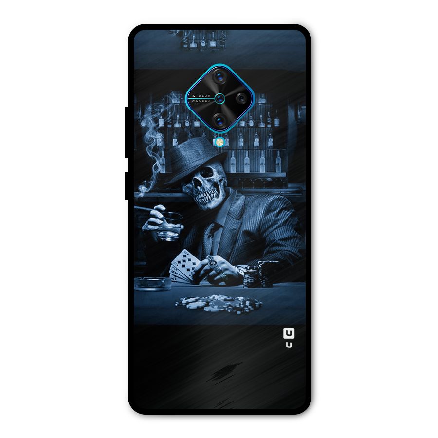 Cool Skull Cards Metal Back Case for Vivo S1 Pro