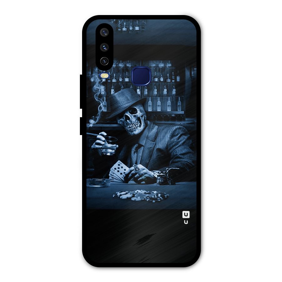 Cool Skull Cards Metal Back Case for Vivo V17