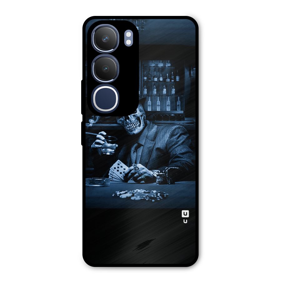 Cool Skull Cards Metal Back Case for Vivo Y29