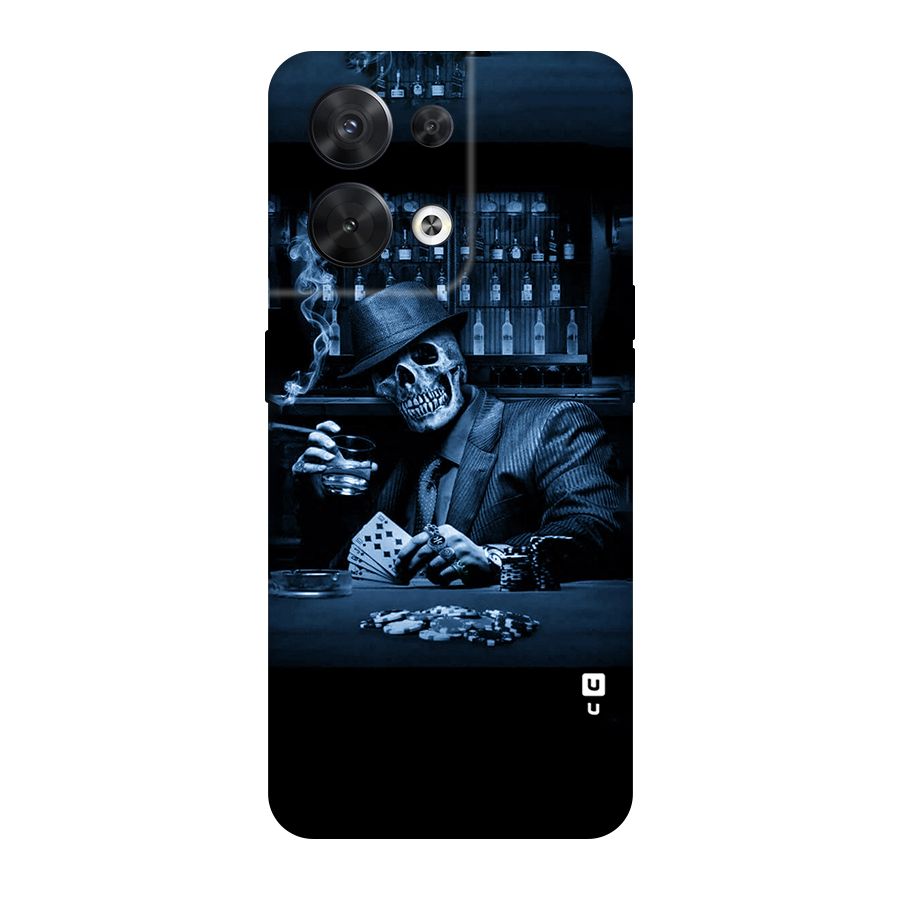 Cool Skull Cards Original Polycarbonate Back Case for Oppo Reno8 5G