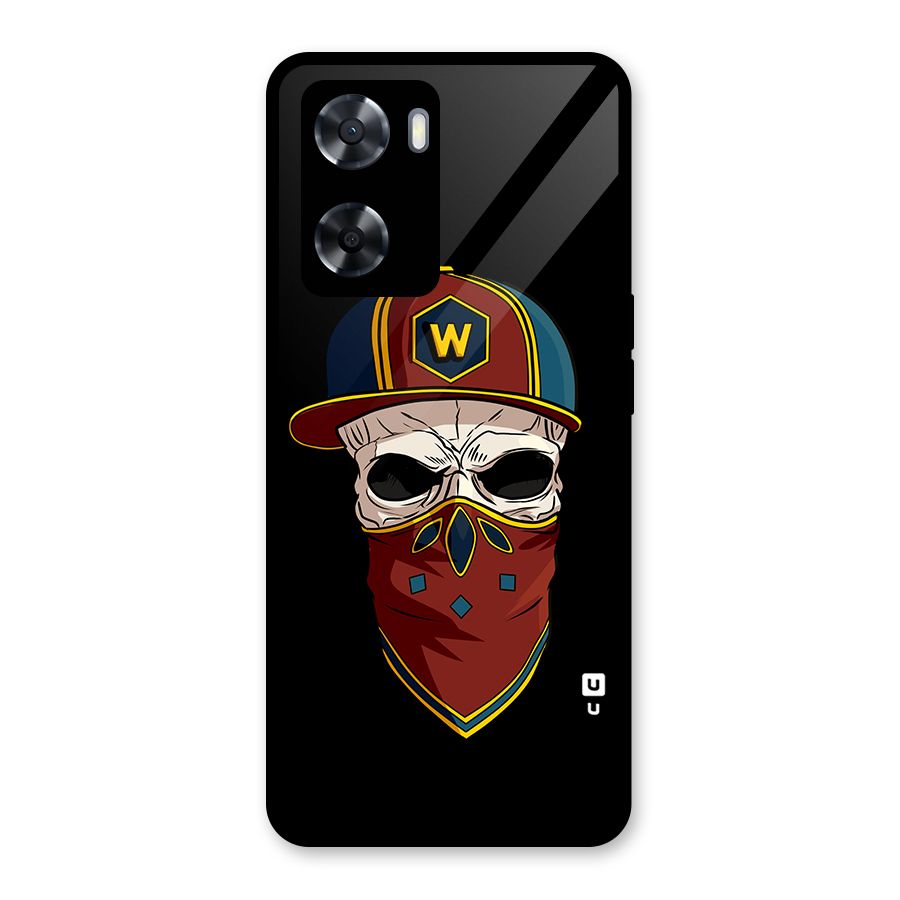 Cool Skull Mask Cap Glass Back Case for OnePlus Nord N20 SE