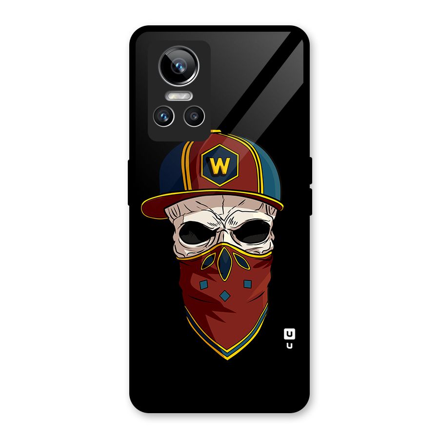 Cool Skull Mask Cap Glass Back Case for Realme GT Neo 3