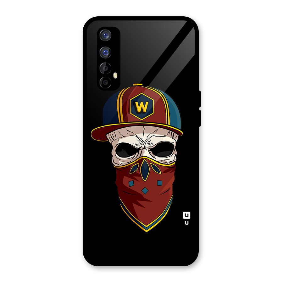 Cool Skull Mask Cap Glass Back Case for Realme Narzo 20 Pro