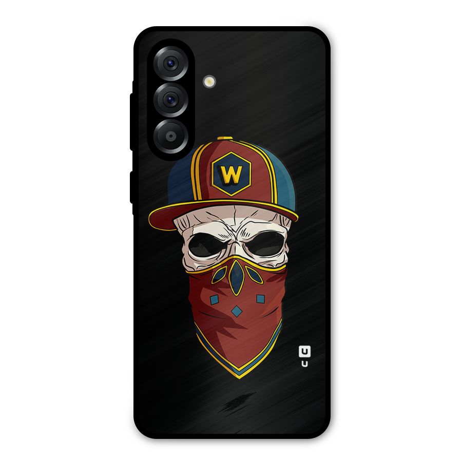 Cool Skull Mask Cap Metal Back Case for Galaxy A36