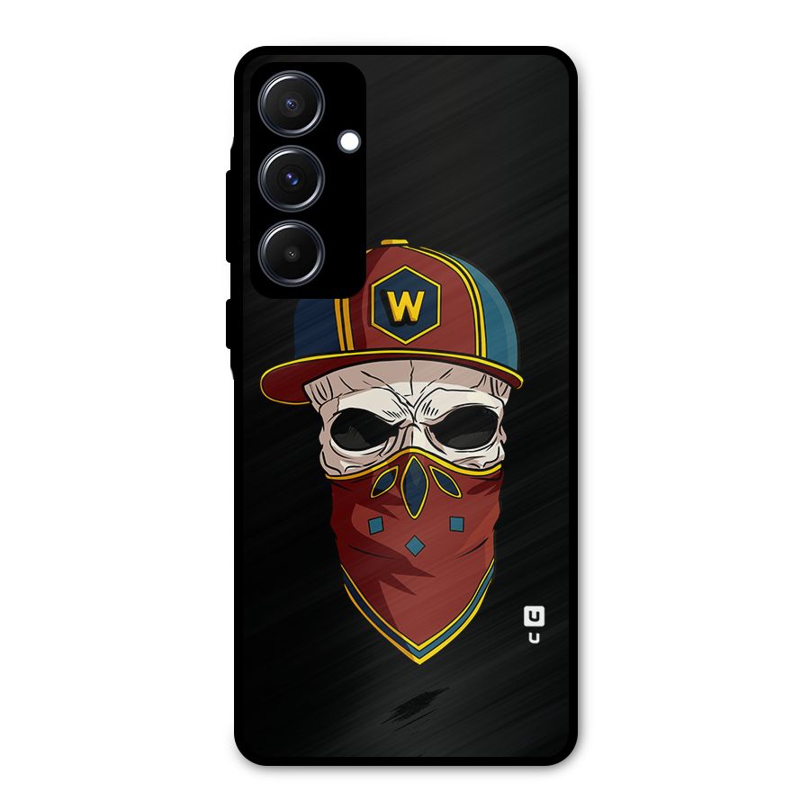 Cool Skull Mask Cap Metal Back Case for Galaxy A55