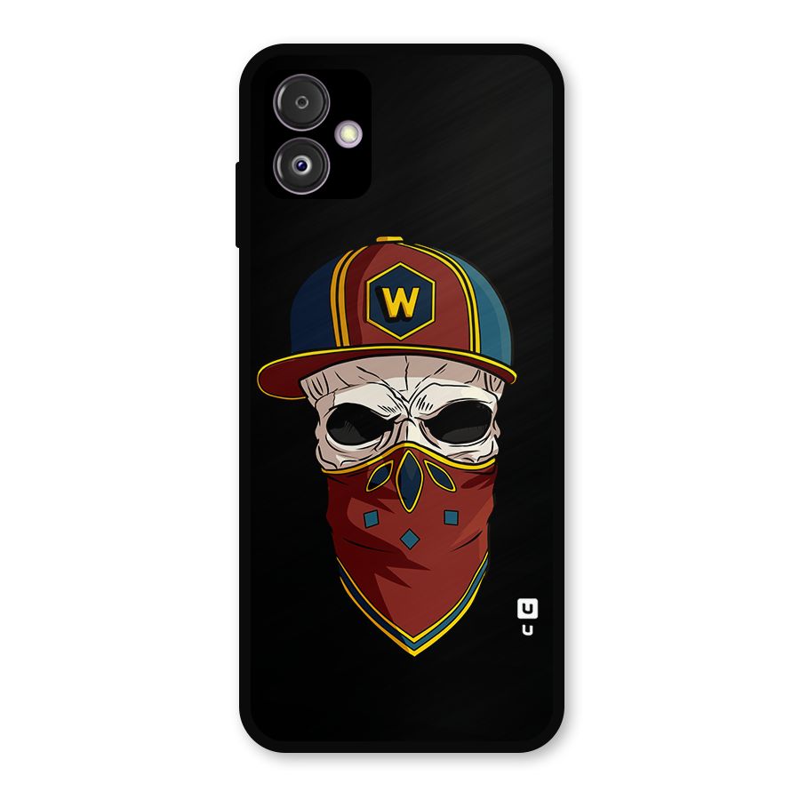 Cool Skull Mask Cap Metal Back Case for Galaxy F14