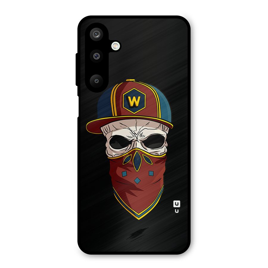Cool Skull Mask Cap Metal Back Case for Galaxy M16