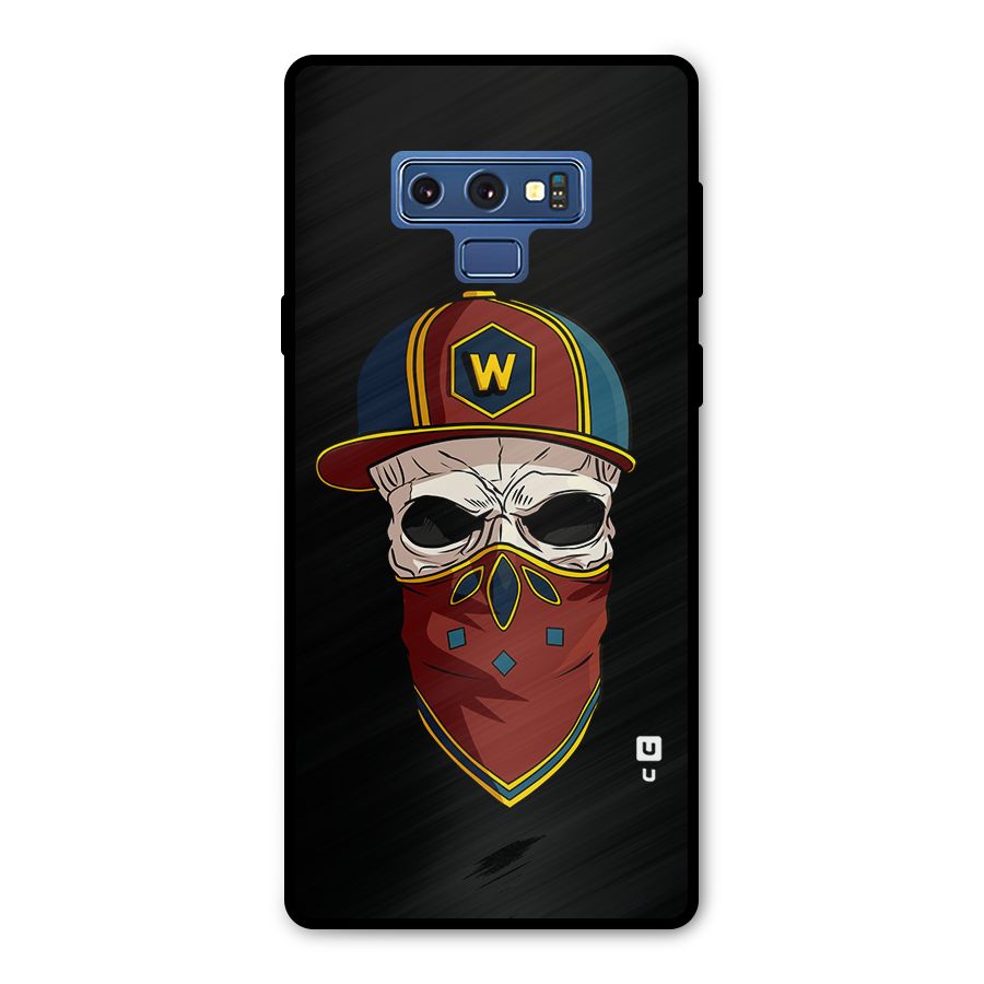 Cool Skull Mask Cap Metal Back Case for Galaxy Note 9