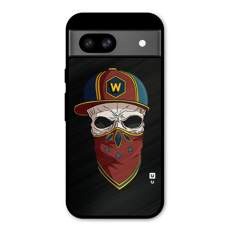 Cool Skull Mask Cap Metal Back Case for Google Pixel 8a