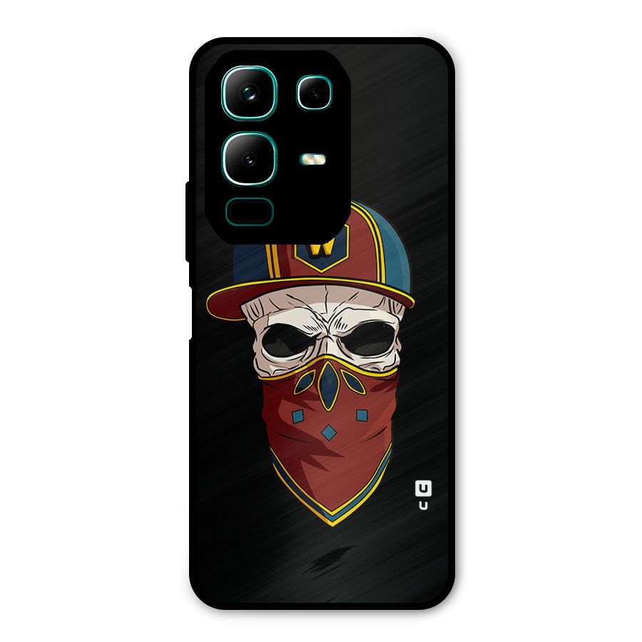 Cool Skull Mask Cap Metal Back Case for Infinix Note 50x