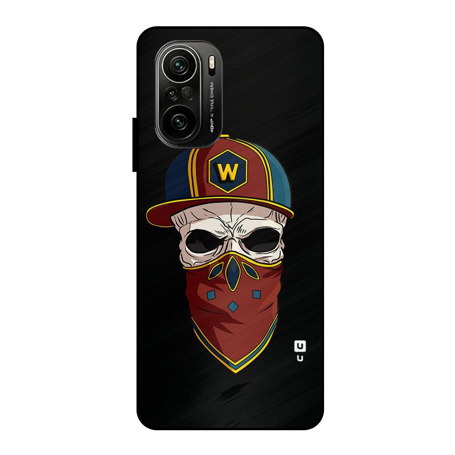 Cool Skull Mask Cap Metal Back Case for Mi 11x