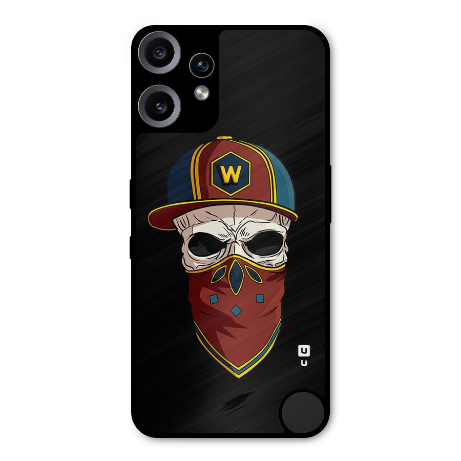 Cool Skull Mask Cap Metal Back Case for Nothing CMF Phone 2 Pro