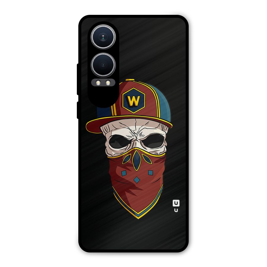 Cool Skull Mask Cap Metal Back Case for OnePlus Nord CE4 Lite