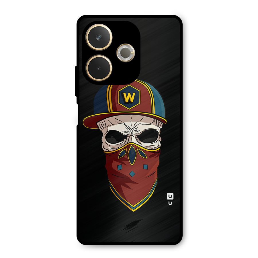 Cool Skull Mask Cap Metal Back Case for Oppo A5 Pro