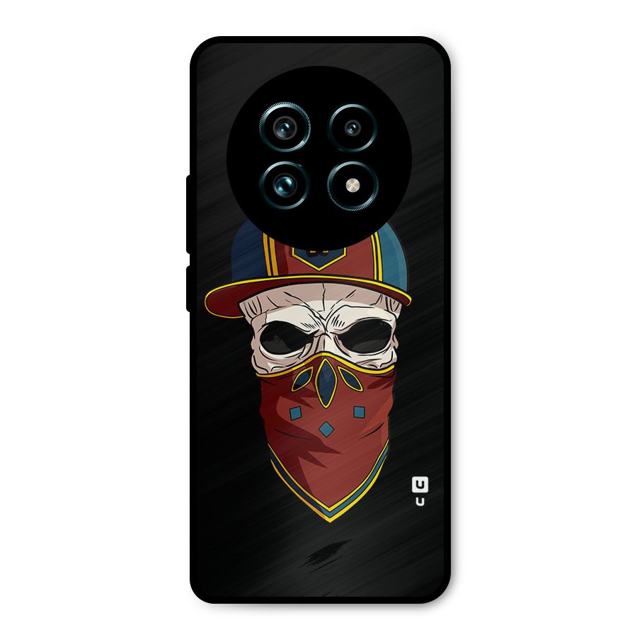 Cool Skull Mask Cap Metal Back Case for Realme 13 Pro Plus