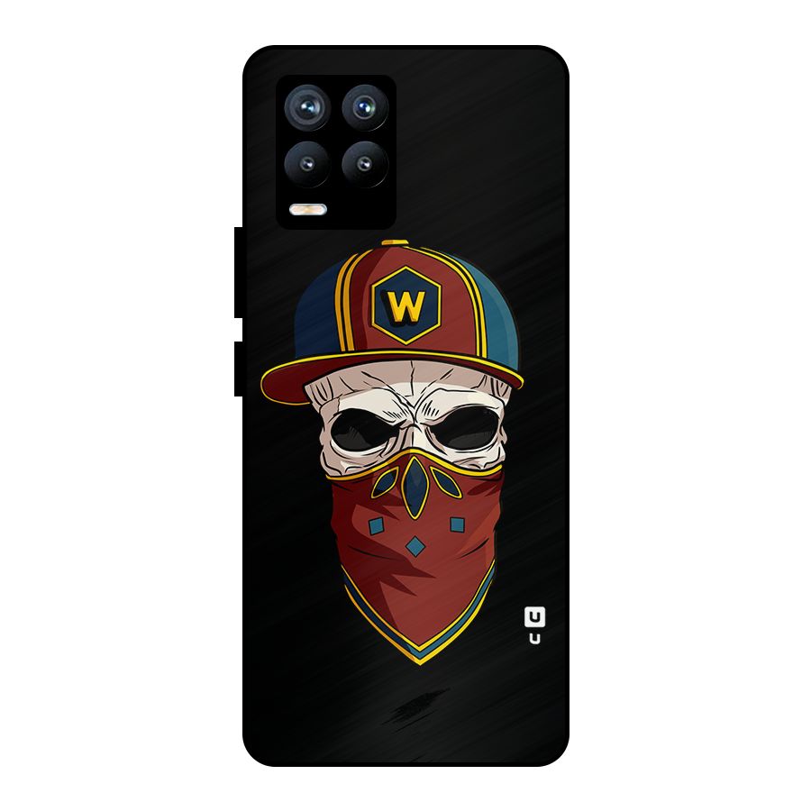 Cool Skull Mask Cap Metal Back Case for Realme 8 Pro