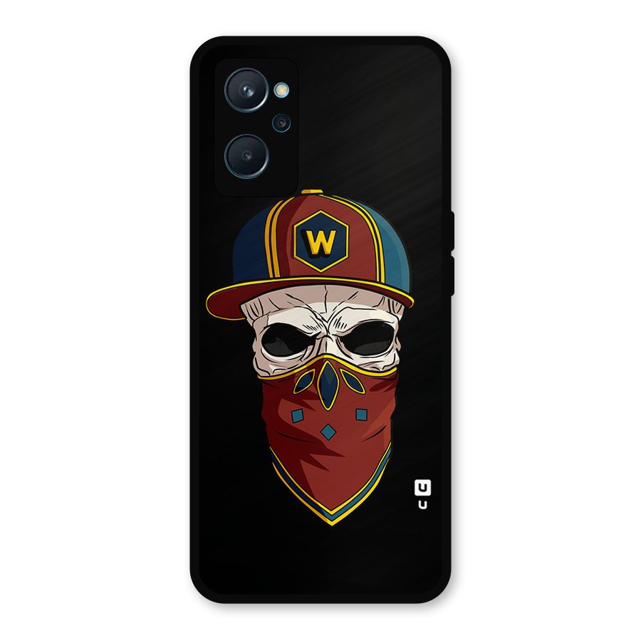 Cool Skull Mask Cap Metal Back Case for Realme 9i