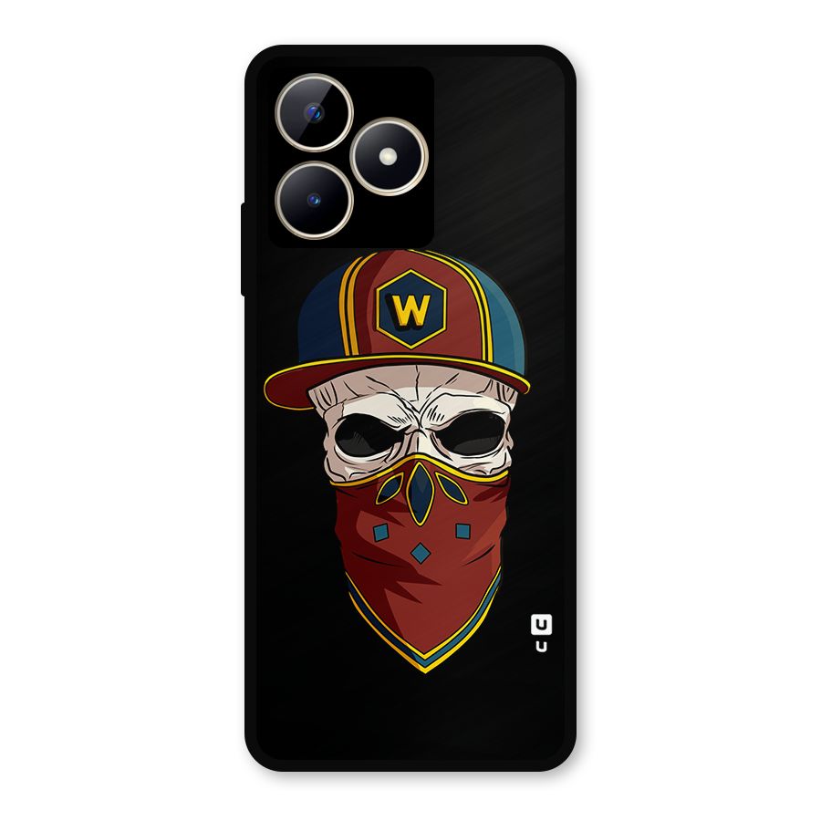 Cool Skull Mask Cap Metal Back Case for Realme Narzo N53